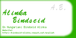 alinka bindseid business card